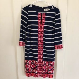 Eliza J Striped Dress Blue White Pink Size 4P
